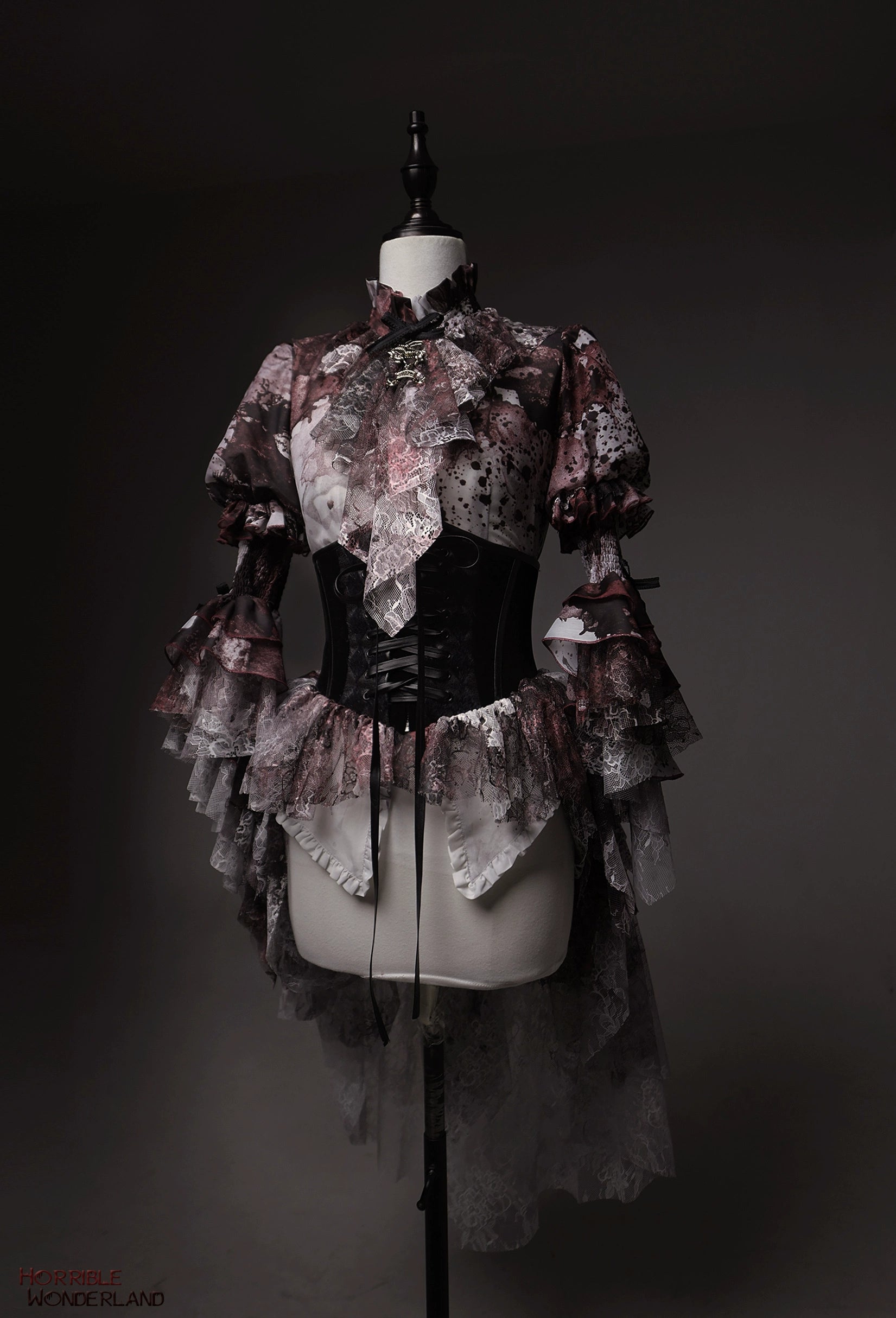 Lilith House - Horror Park - Gothic Lolita Irregular Hem Corset