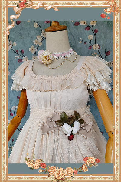 Infanta~Diana~Elegant Lolita OP Dress Multicolor S pink choker 