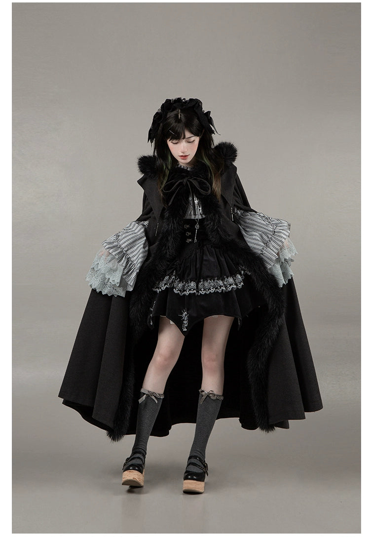 With PUJI - Letter and Poetry · Raven's Night Song - Gothic Lolita Black Cloak