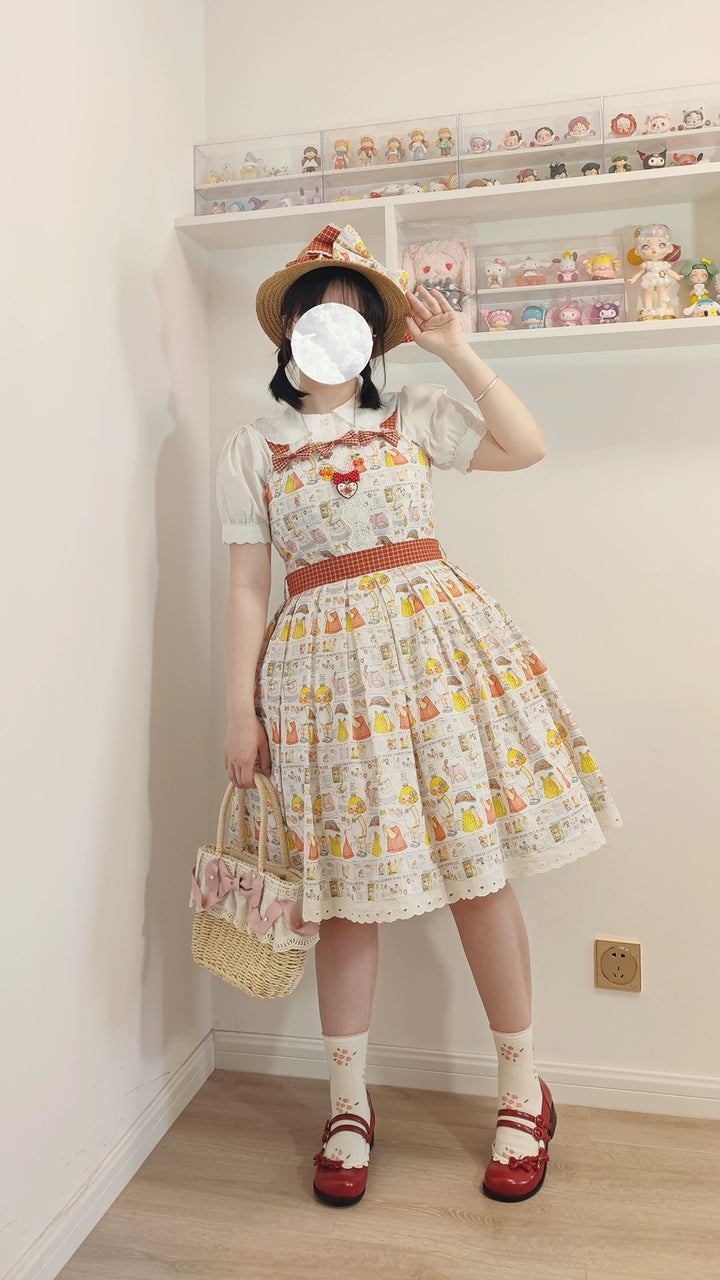 Miss Cube~Dress Up Dolls~Summer Kawaii Lolita JSK Dress Customized Size