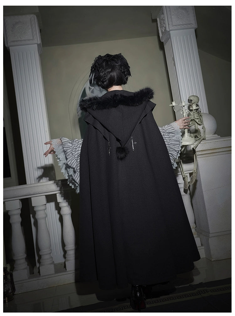 With PUJI - Letter and Poetry · Raven's Night Song - Gothic Lolita Black Cloak