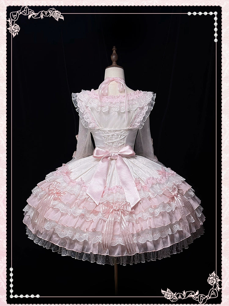 Shuang Sheng Xiao Xiong - Heart of Love - Sweet Lolita Wedding JSK, Bow Details 44306:803210