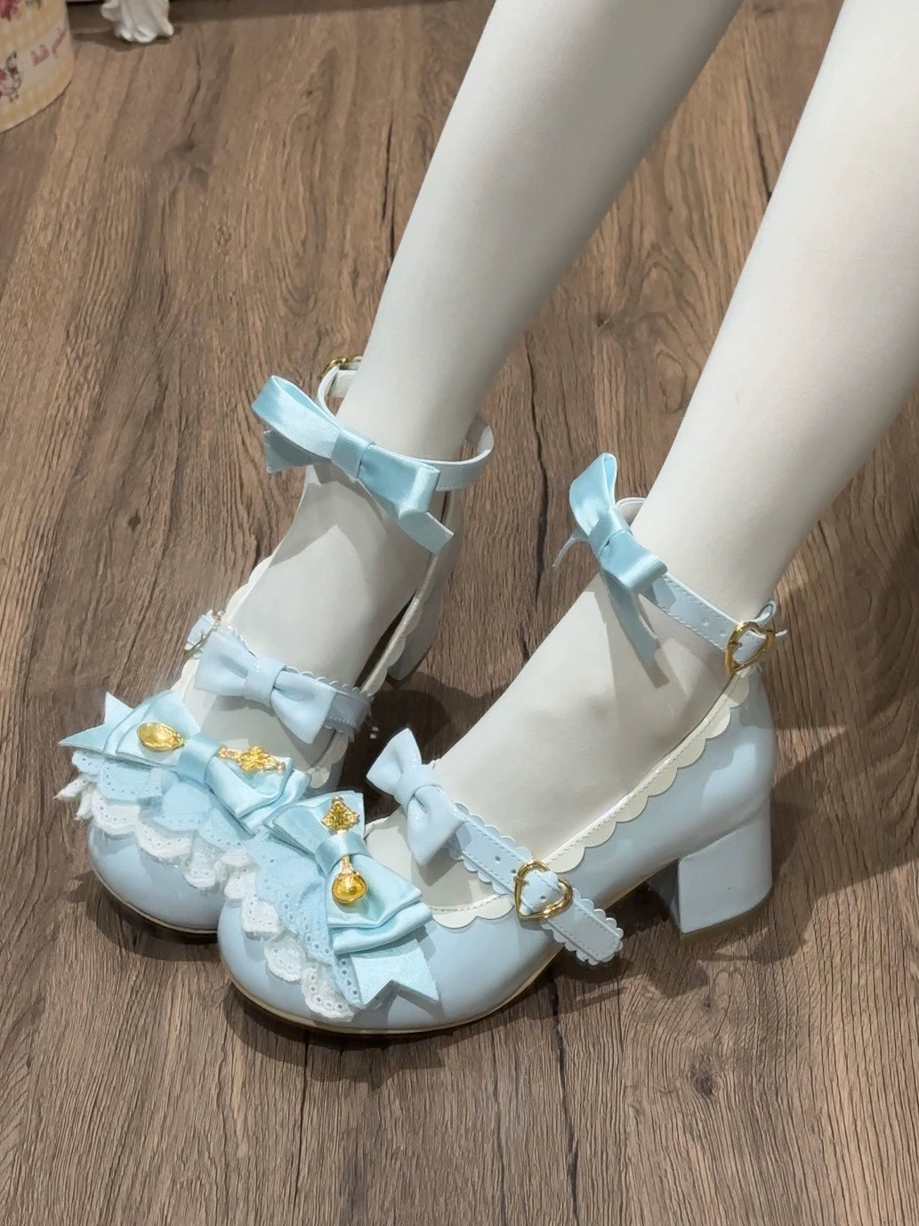 Beauty Bunny - Mousse Roll - Sweet Lolita Heel Shoes, Round Toe 43422:776356