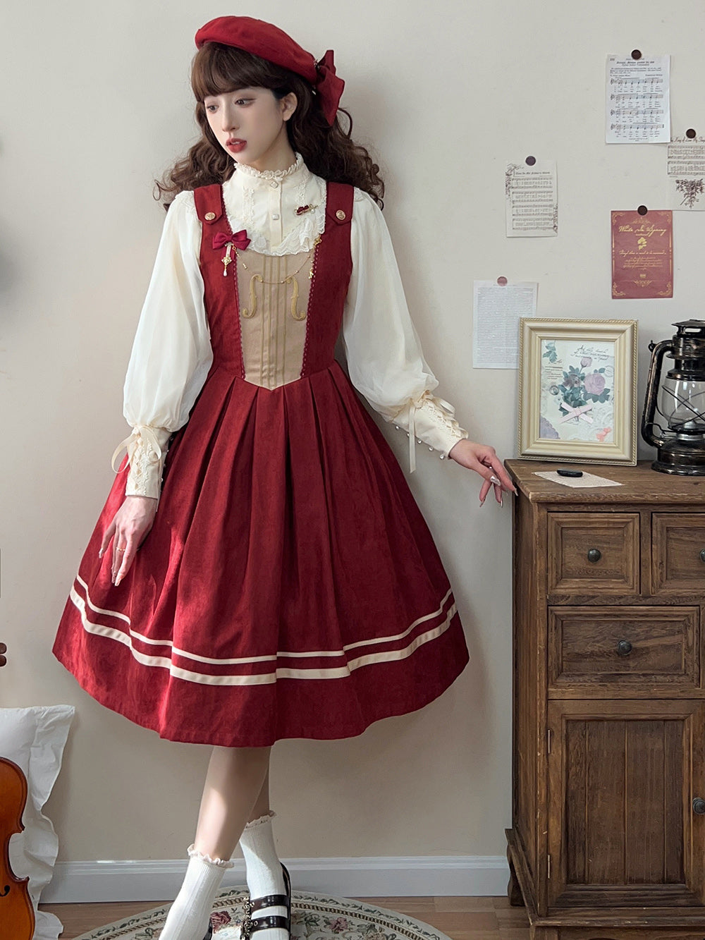 (BFM)Miss Point~Customized Lolita Jumper Dress~Elegant College Lolita JSK 32198:377440