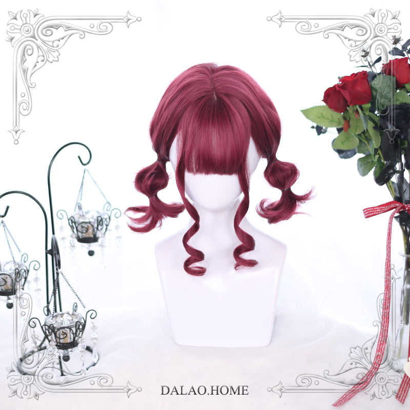 Dalao Home~Mango~Kawaii Lolita Gentle Short Curly Red Wig   