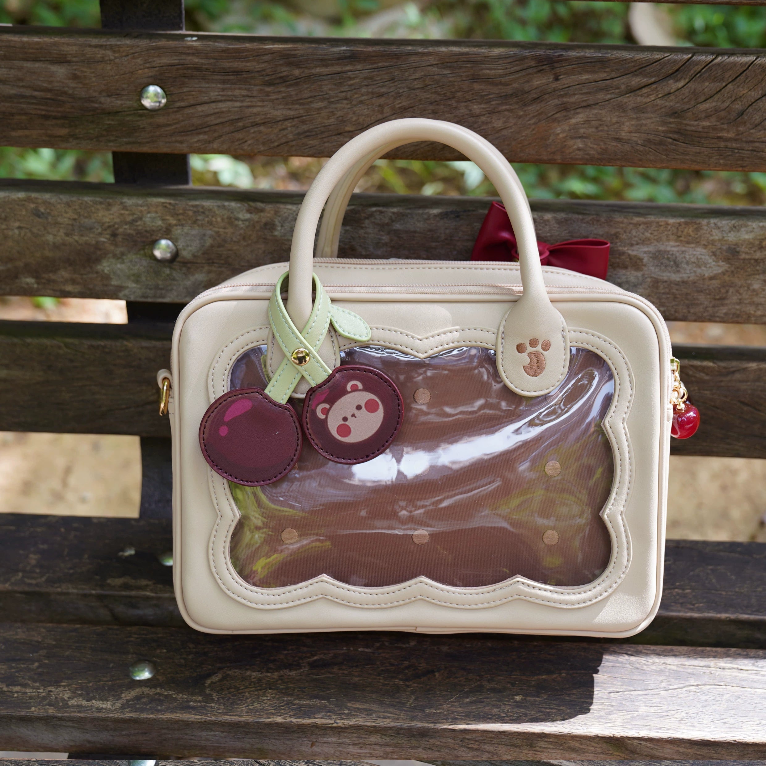 Morning Glory~Kawaii Lolita Bag Cherry Biscuit Shoulder Crossbody Handbag 36810:654176