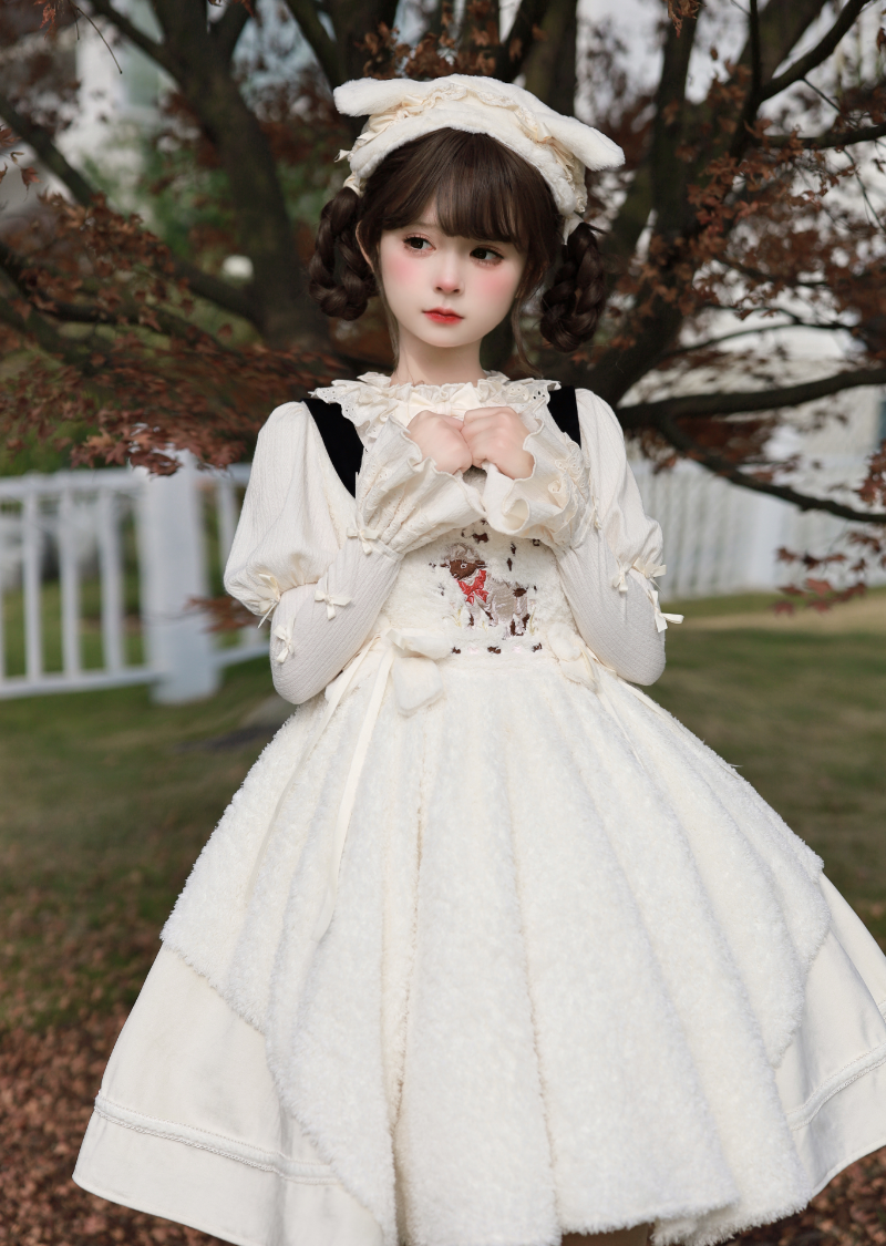 Peach Soda~Sleeping Case~Accessories~Plush Lolita Hairband Winter Lolita accessories   