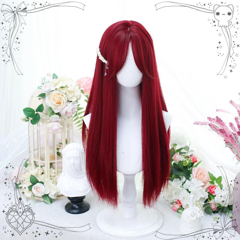 Dalao Home~Camellia Sinensis~Natural Solid Long and Straight Lolita Wig   