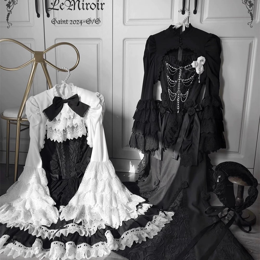 LeMiroir~Saint~Gothic Lolita Bolero Skirt Mermaid Dress Corset   