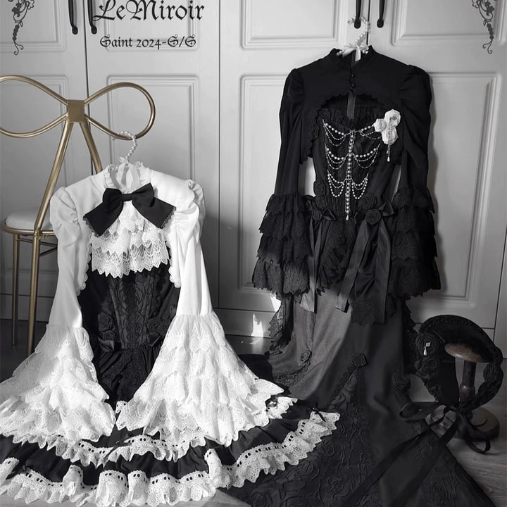 LeMiroir~Saint~Gothic Lolita Bolero Skirt Mermaid Dress Corset