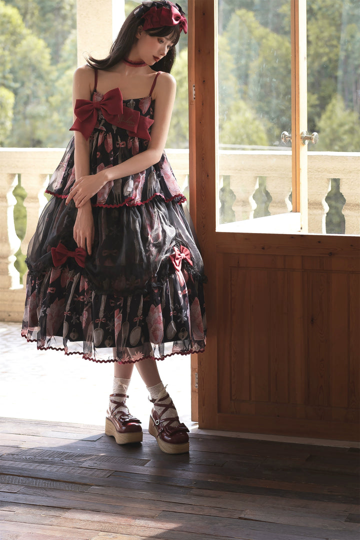 Babyblue~Strawberry Box~Sweet Lolita JSK With Strawberry Print 42972:760727