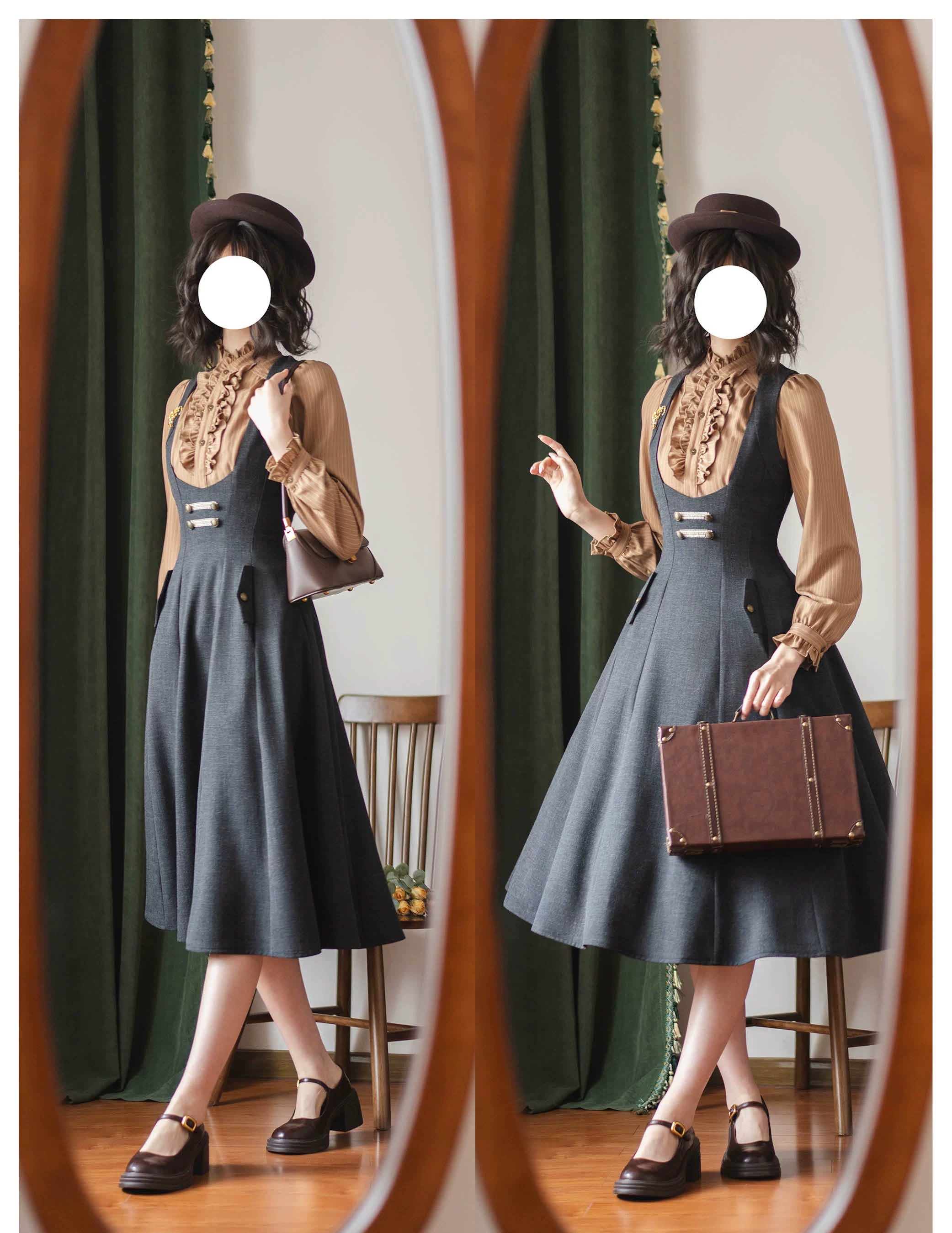 Forest Corridor - Classic Lolita Bust Supporting JSK, Waisted Shirt