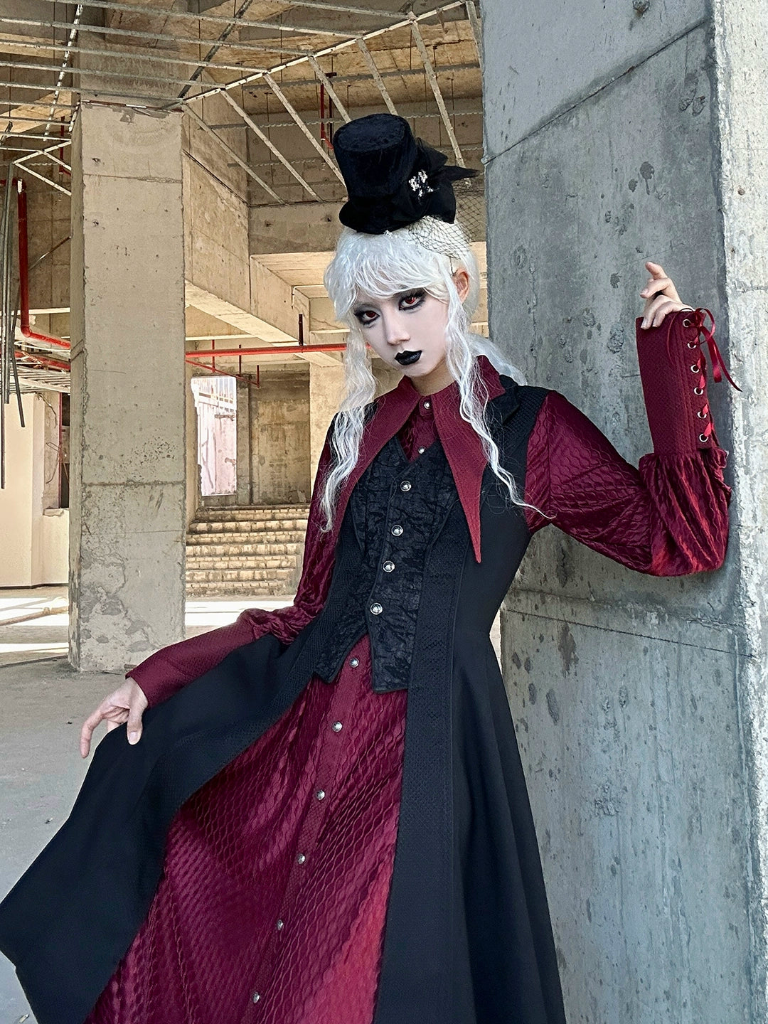 MILU ORIG~He/She is the Dragon~Ouji Lolita Shirt and Gothic Lolita Skirt Suit 42199:731776