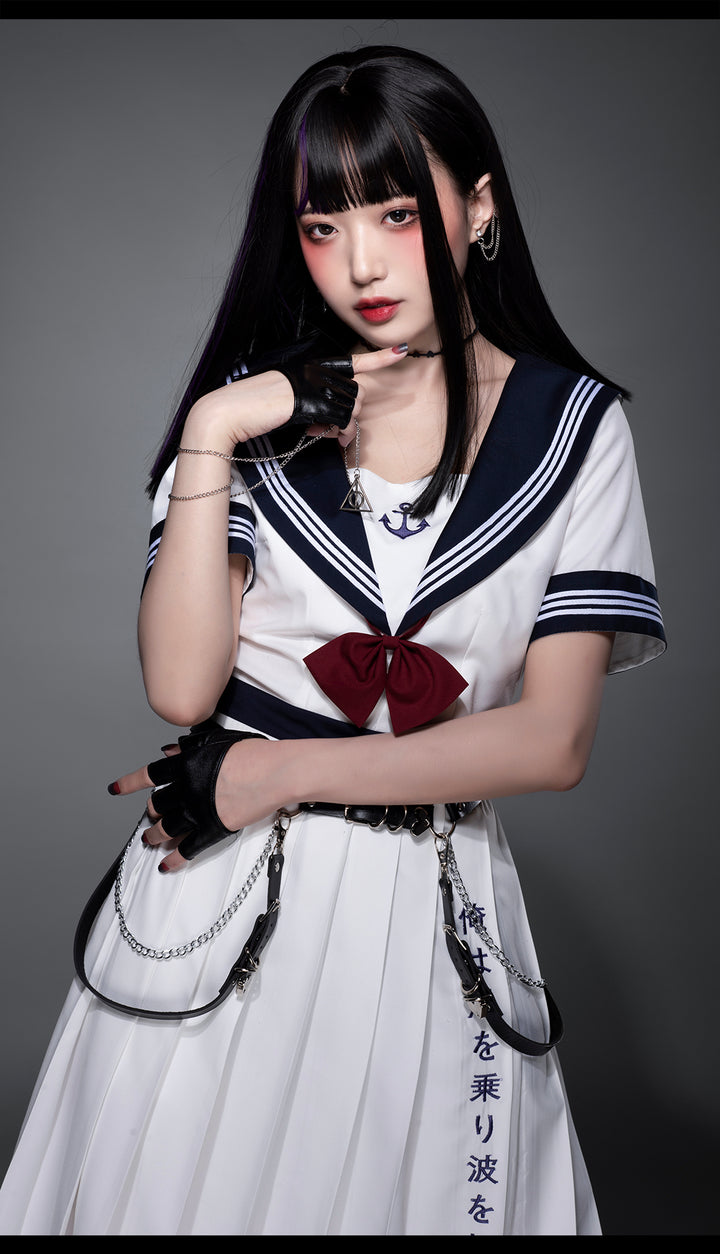 Youpairui~Amatsukaze~JK Uniform Sailor Lolita Dress Bow Accessory   