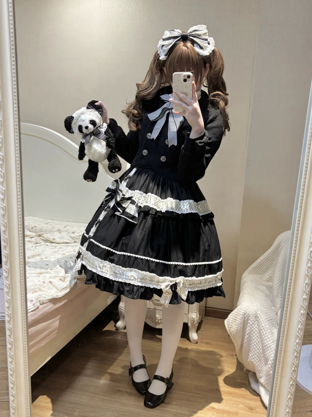 LeMiroir - Winter Solstice - Elegant Lolita Winter Short Coat & SK 44069:794227