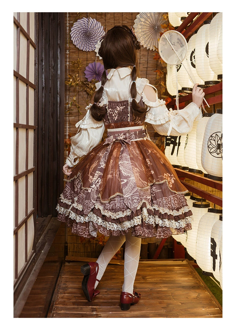 OCELOT~Yue Long Shi Yun~Daily Han Lolita Cake JSK