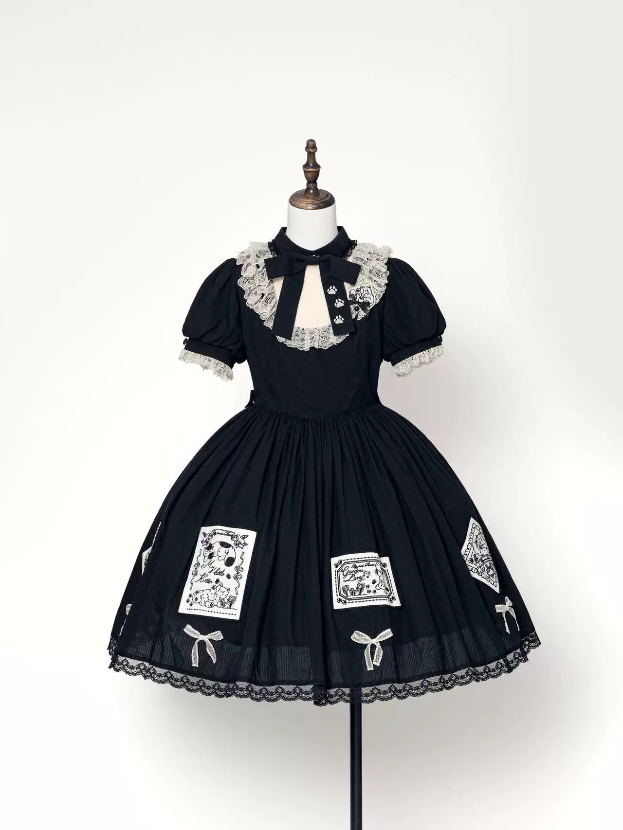 MEEKWIND - My Little Kitten - Doll-Like Lolita OP, Detachable Waist Ties (2XL L M S XL XS) 44223:798998