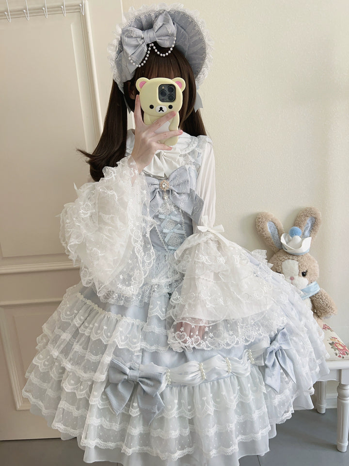 Sugar Girl~Dream Prelude~Princess Lolita JSK Suit Sweet Lolita BNT and Blouse