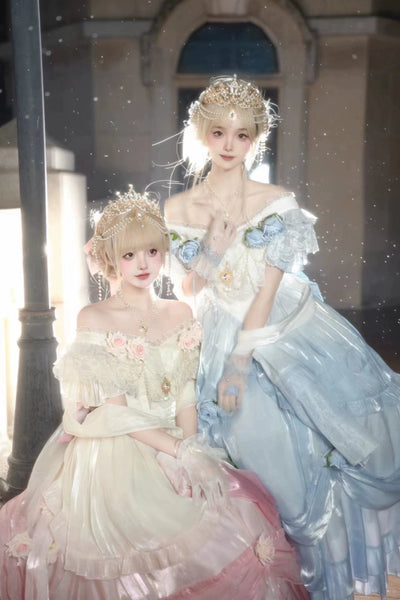 (BFM)Meowguo SenSen~Tana Manor~Retro Lolita OP Dress Rose Gradient   