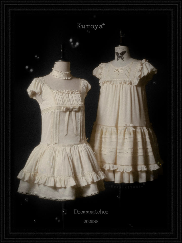 Kuroya~Dreamcatcher~Twin Lolita OP Set Bunny & Kitty Inspired Dress Suit 42987:760898