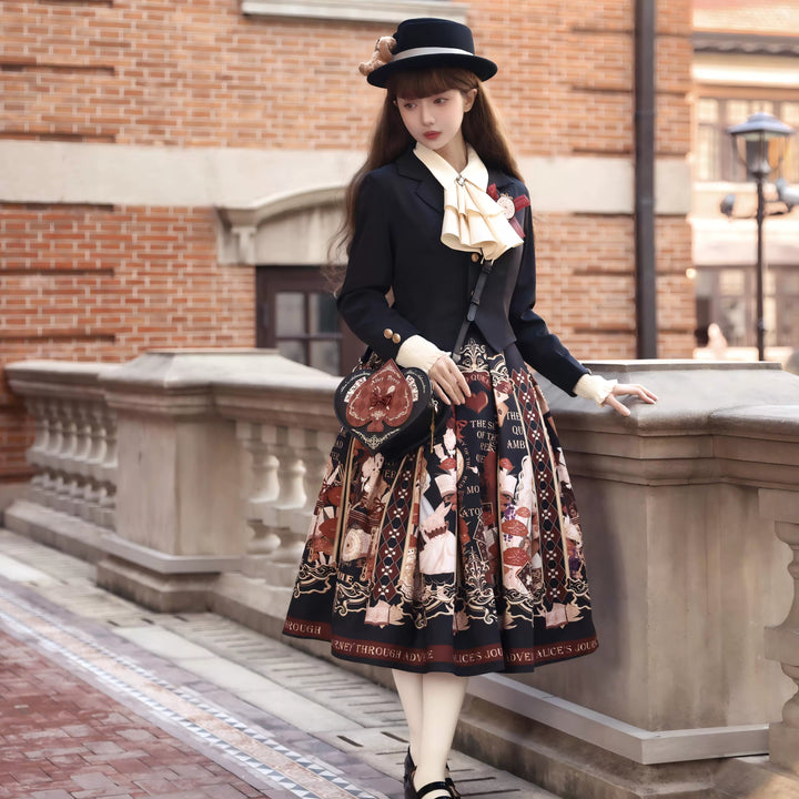 Alice in Wonderland~Holy Night Alice~Classic Lolita Dress Preppy Style Bust-supporting JSK 40466:663844