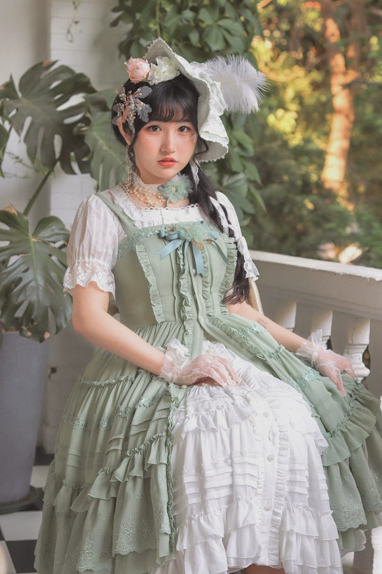 Dawn and Morning - White Elegant Lolita Shirt French Style Lolita Innerwear