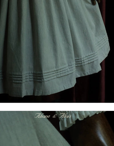 Akane Alois~Grass Leaves~ Elegant Lolita Light Gray Dress   