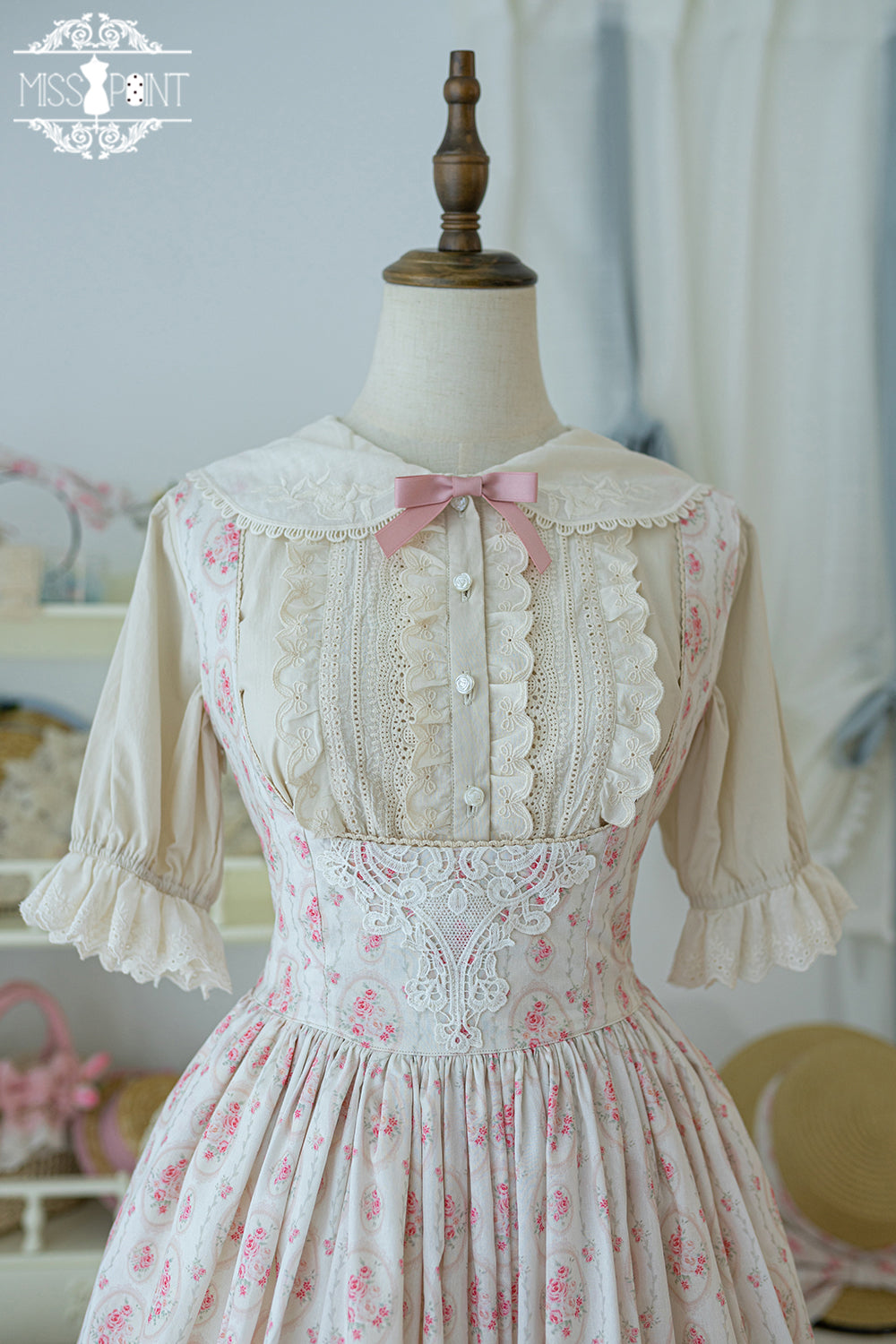 (Buyforme)Miss Point~Happy Summer Elegant Lolita Floral Jumper Skirt   