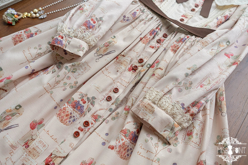 (Buyforme)Miss Point~Forest Lolita Lantern Sleeve OP Casual Dress 29482:341950