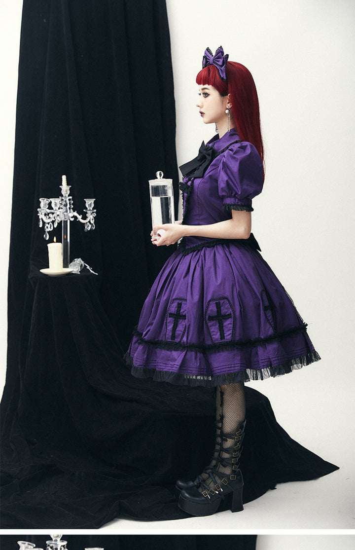 (Buyforme)Confession Balloon~Halloween Cross Lolita OP Dress 20580:284652