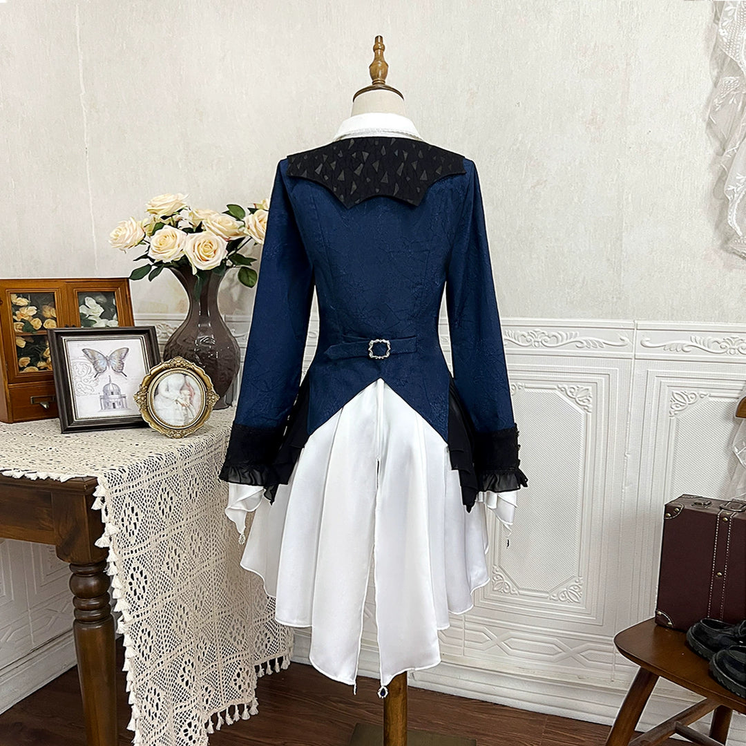 (BFM)Xiongdoujiang~Chris' Son~Ouji Lolita Coat Shorts Irregular Hem Dress Set