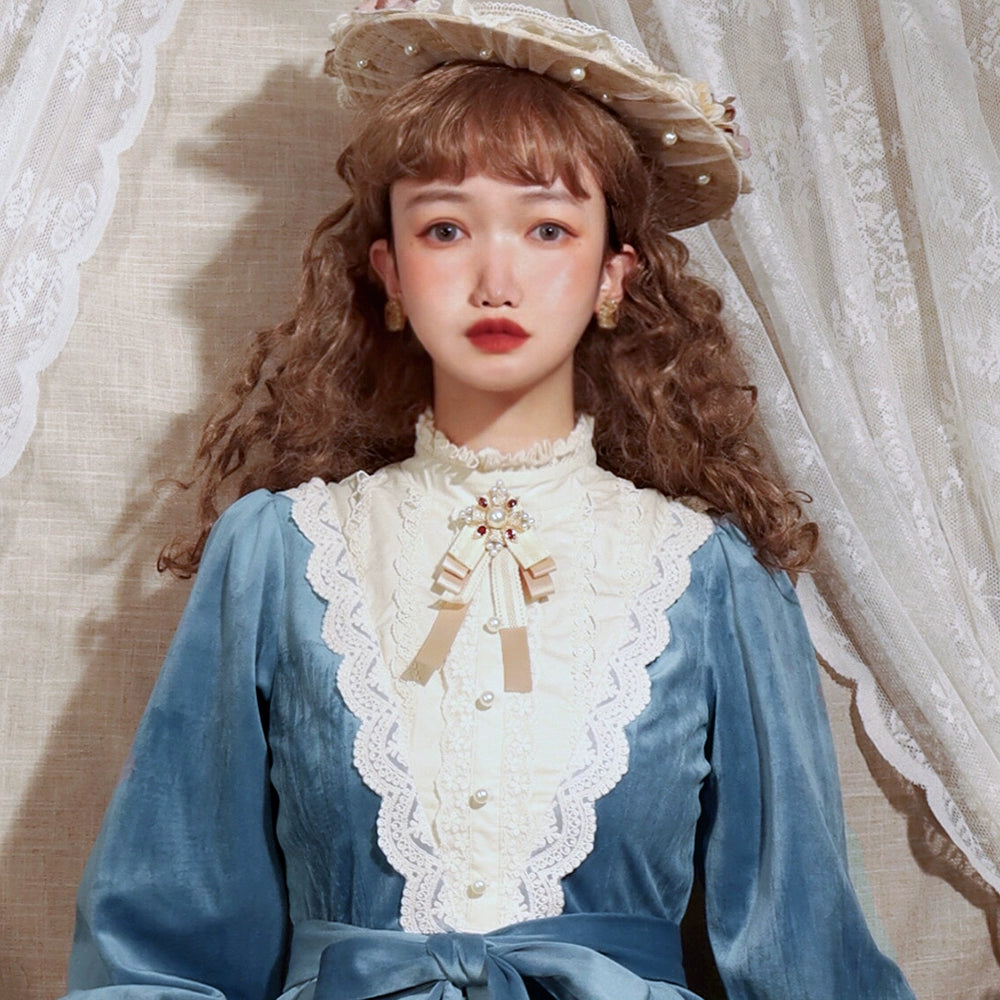 Miss Point~Rose Doll~Elegant Lolita Brooch Lolita Lapel Pin Multicolors   