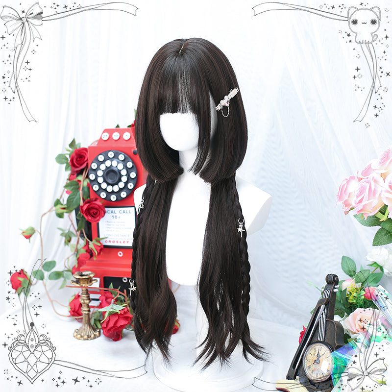 Dalao Home~Sweet  Lolita Hime Cut Long Curly Wig Multicolor   