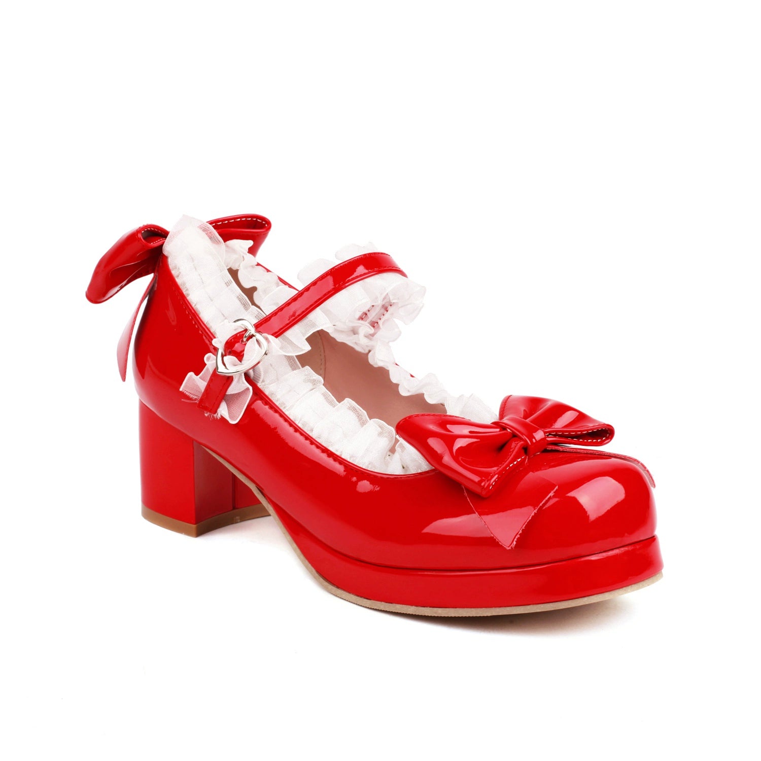 Yana - Rainbow Yana - Sweet Lolita Shoes, Lace & Bow Design