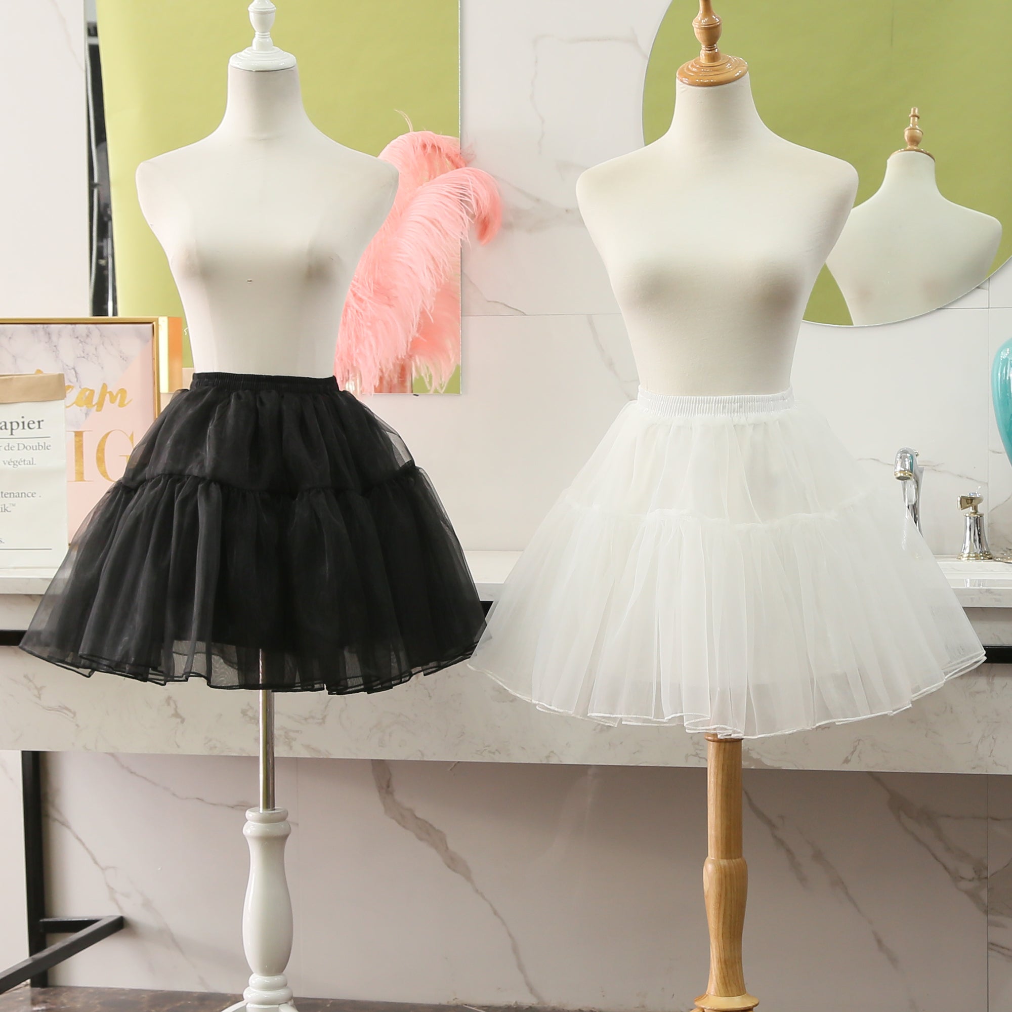 Manyiluo - Jenny Ku - Daily Lolita 17.7" (45 CM) Boneless Puffy Petticoat White
