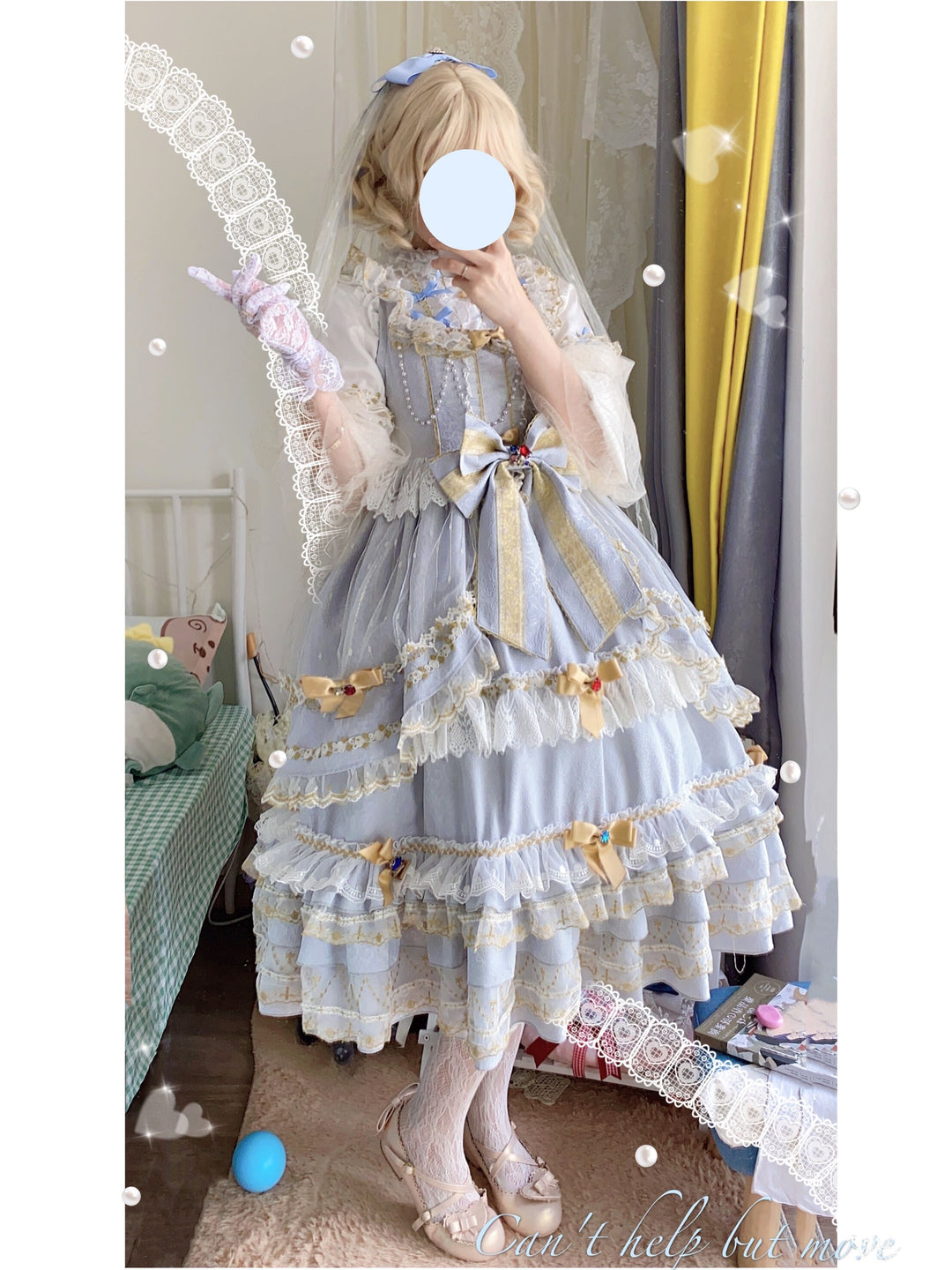 Fishing boss~Elegant Lolita Flounce Hemline Princess Dress Multicolors   