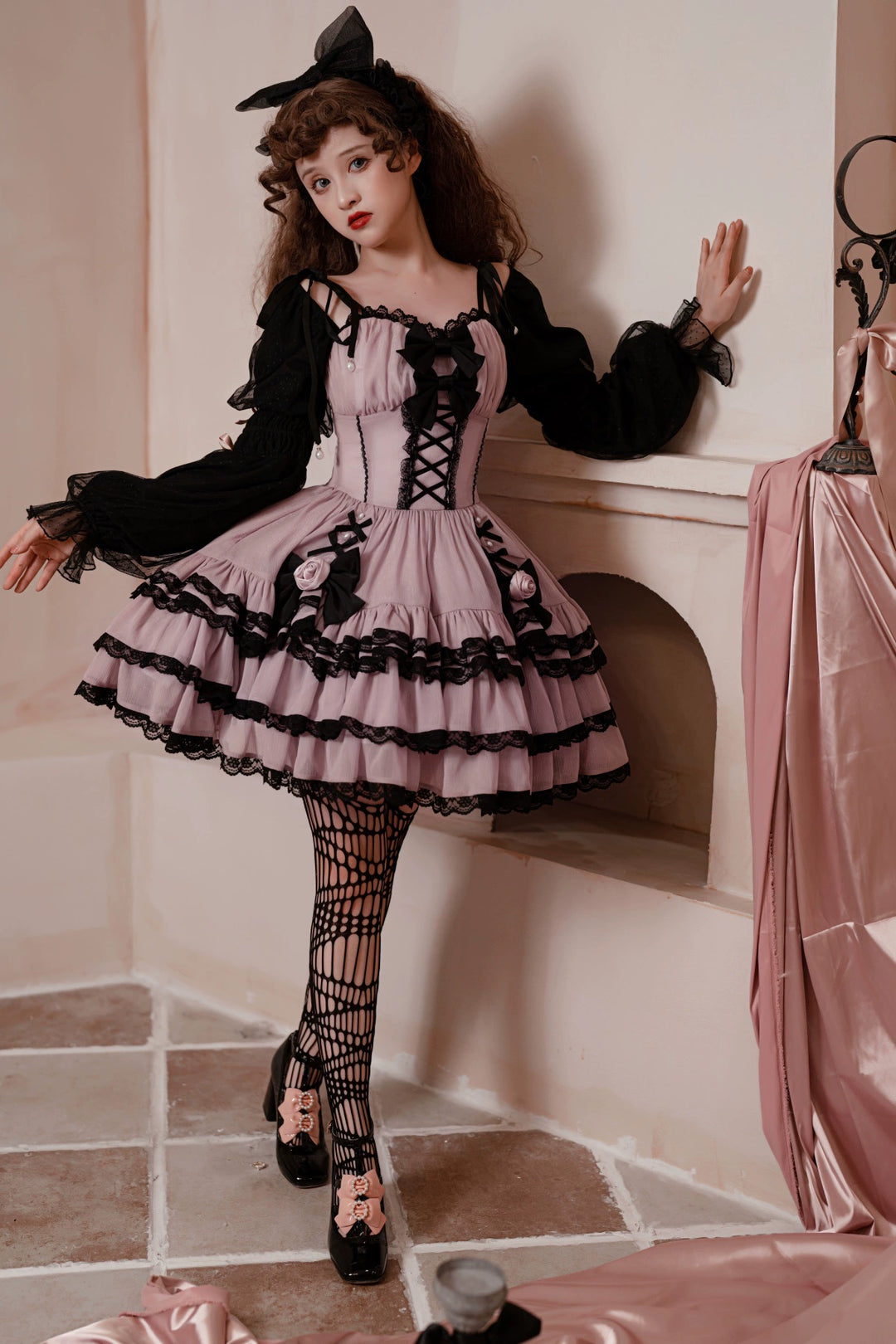 Your Princess~Sweet Lolita OP Dress Palace Girls Princess Sleeve Dress   