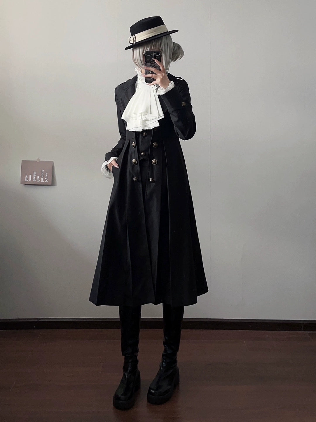 Gazing Galactic~Paranoia Punishment~Ouji Lolita Trench Coat Gothic Lolita Coat