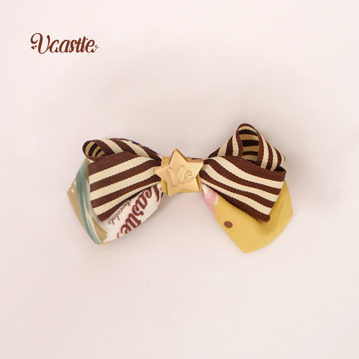 Vcastle~Mocha Chocolate~Kawaii Lolita Accessory Multicolors a yellow side clip  