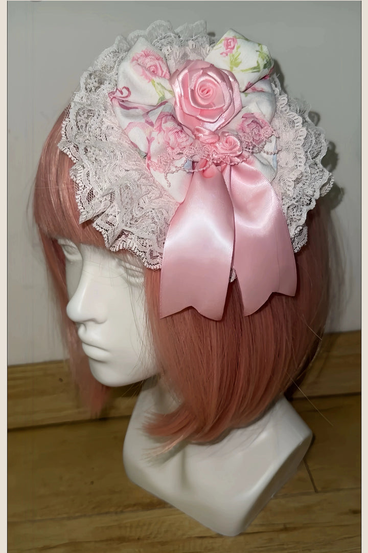 TaTaTa Lolita~Spring 2025~Old School Lolita Jumper Dress with Floral Prints & Lace