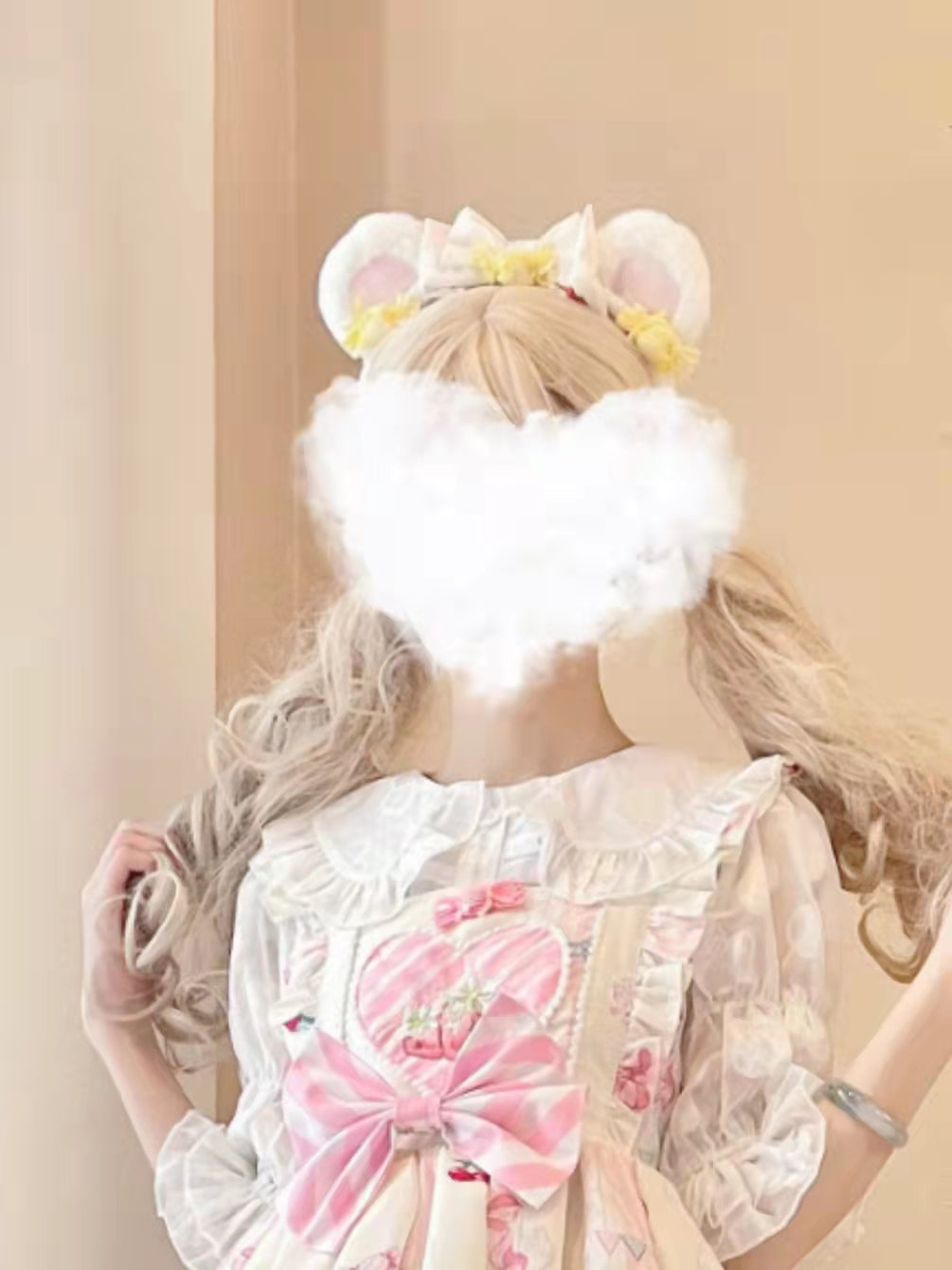 Suiyi - Sweetheart Knots - Sweet Lolita Dress Short Sleeve OP S Yellow KC