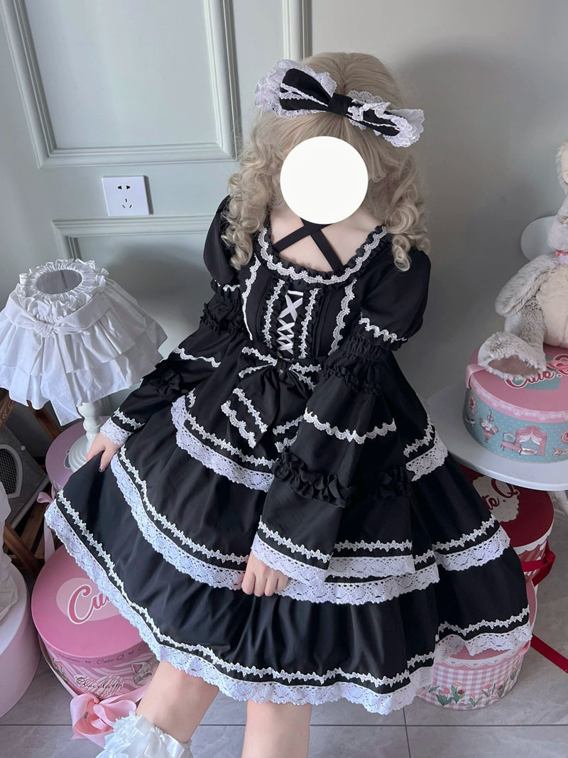 Sugar Girl~Sweet Lolita OP Dress Detachable Sleeves   