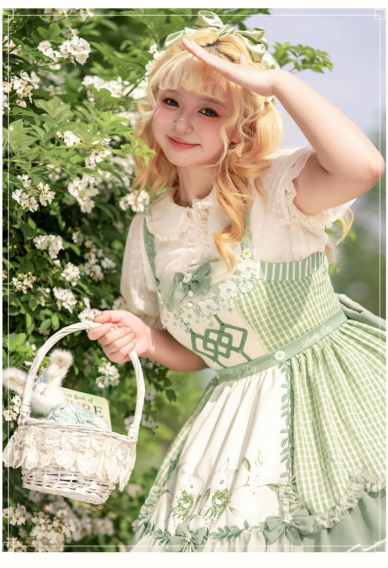 YingLuoFu~Lucky Day~Country Lolita JSK Dress Cute Lolita Dress