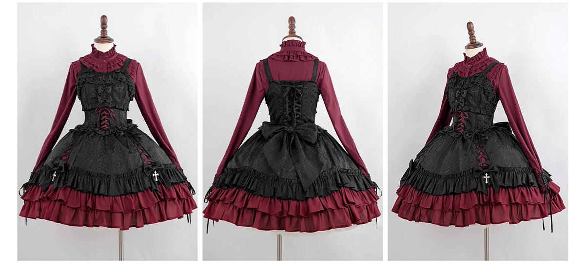 (BFM)Luna Planetarium~Evil Fang~Gothic Lolita JSK Suit Ouji Lolita Shorts Suit 36838:531738