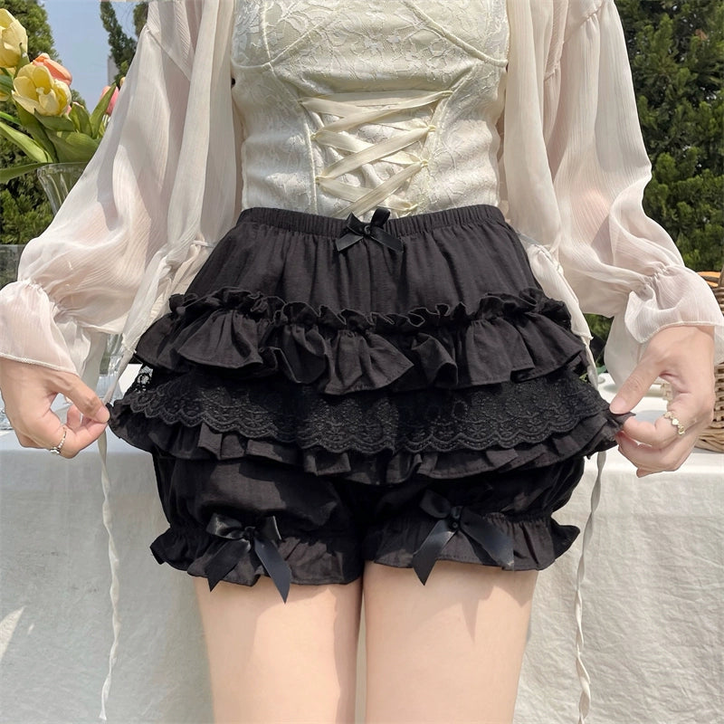 Sugar Girl~Daily Lolita Bloomers Lace Leggings for Summer Wear   