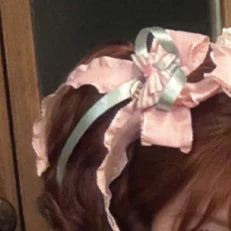 Bafei Honey Words - Sweet Lolita Embroidery JSK Dress, Tiered Hem Headclip Only S