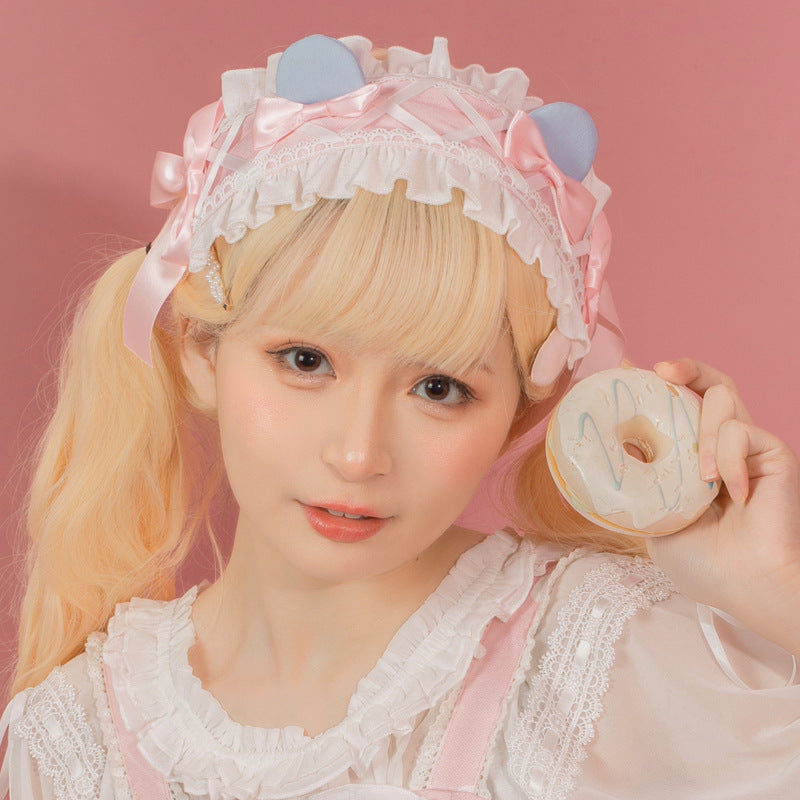 Sweet Japanese Style Lolita Headwear Multicolors free size Jenny Bear Diary 