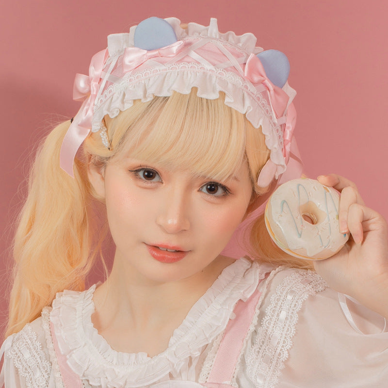 Sweet Japanese Style Lolita Headwear Multicolors One Size Jenny Bear Diary