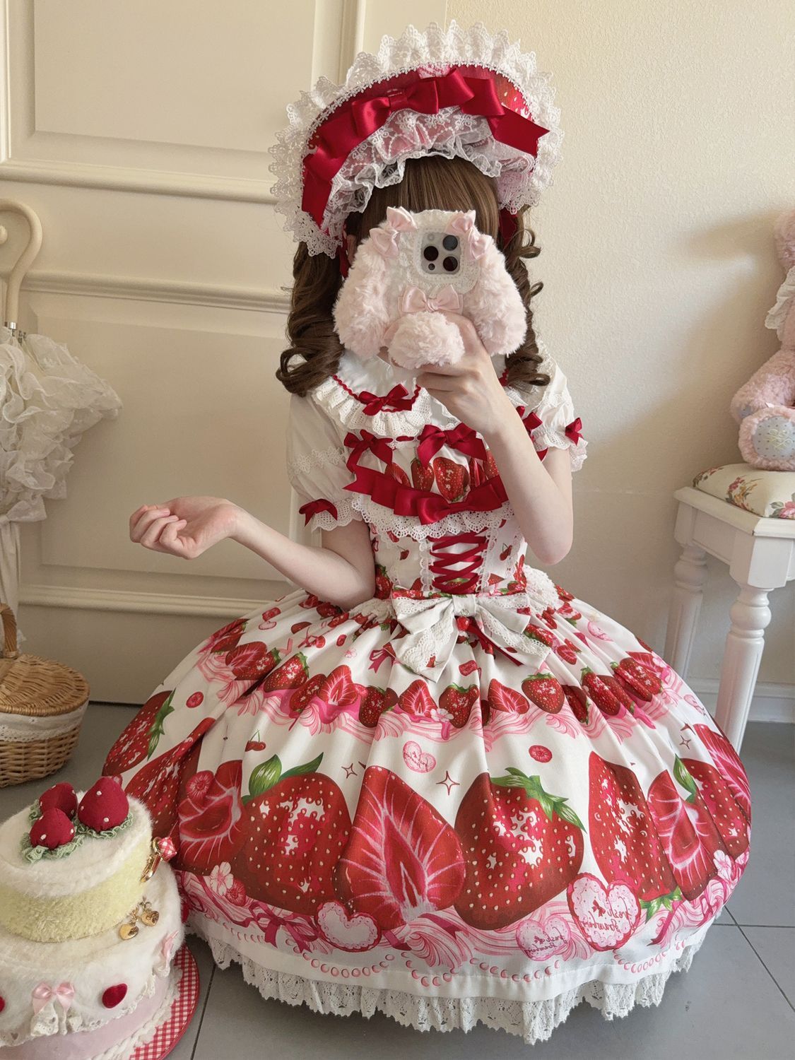 RT-1602783077　strawberry doll JSK新品 RT-1602783077 strawberry doll JSK新品 Strawberry Doll JSK by