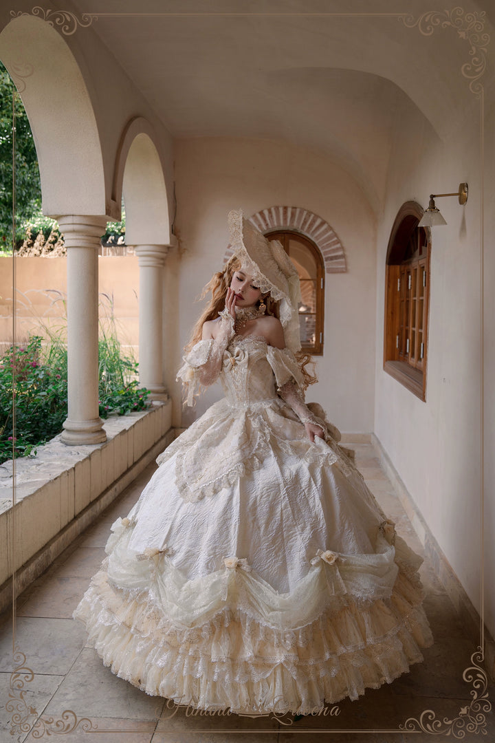 Hinana Queena~With Belle~Bridal Wedding Lolita OP Dress Available for Custom Size 41978:721580